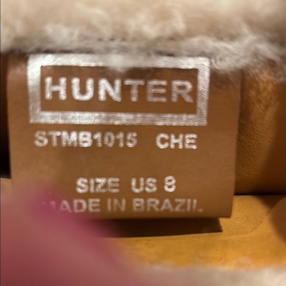 Hunter Tan and Cream Boots sz 8 - Picture 12 of 14